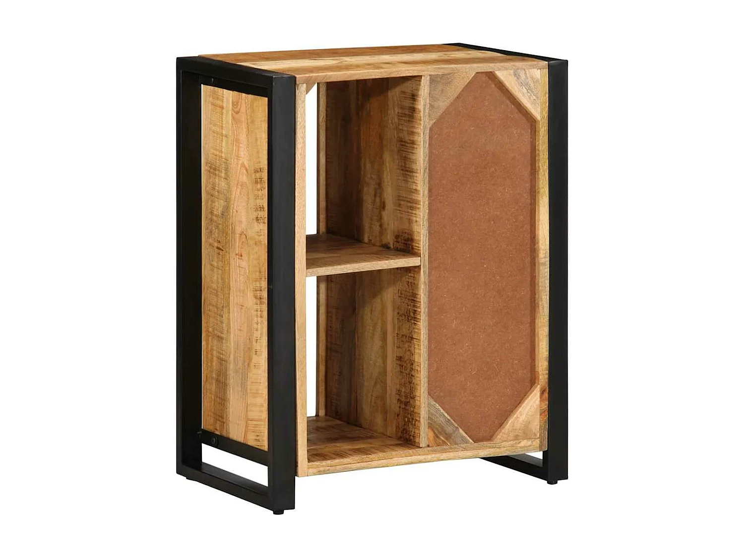 Buffet 55x35x70 cm bois de manguier brut massif