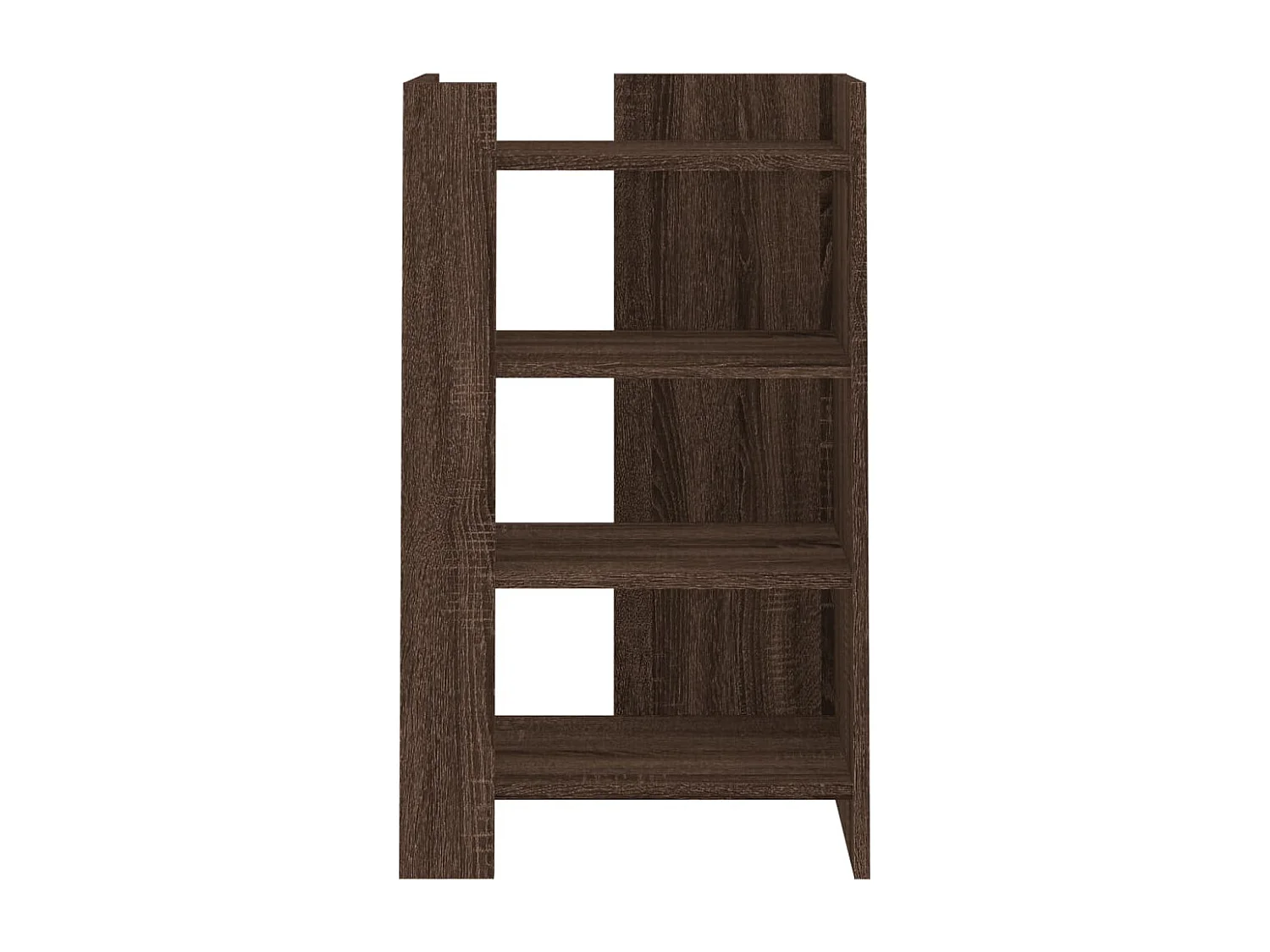 Buffet chêne marron 45x35x75 cm bois d'ingénierie