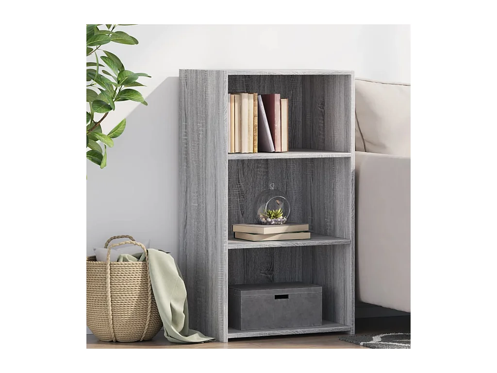 Dressoir 50x41x93 cm bewerkt hout grijs sonoma eikenkleurig
