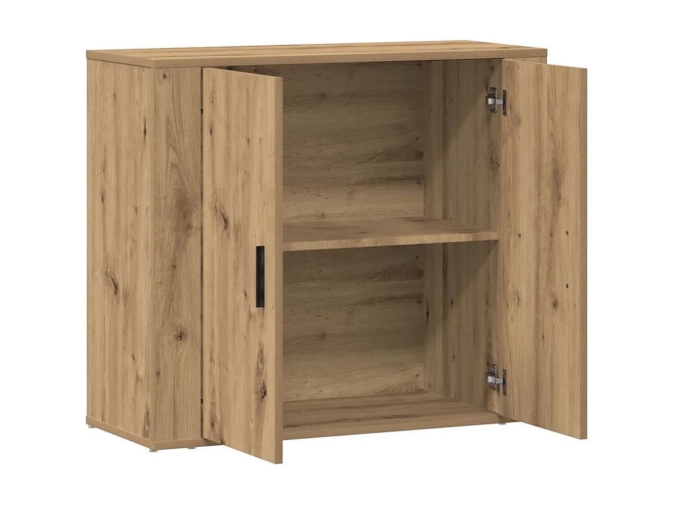 Buffet chêne artisanal 80x33x70 cm bois d'ingénierie