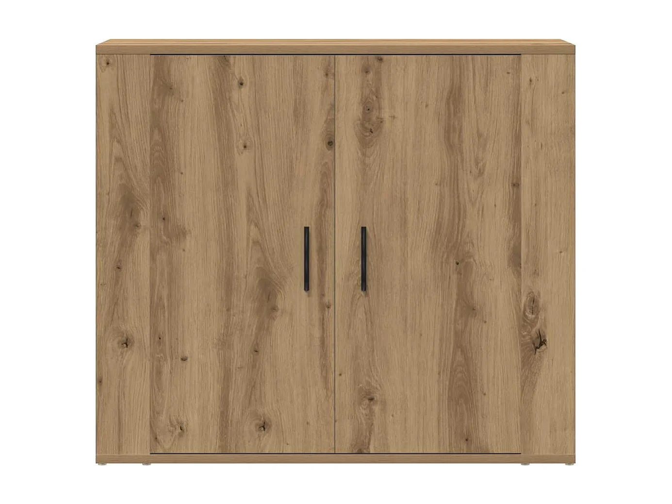 Buffet chêne artisanal 80x33x70 cm bois d'ingénierie