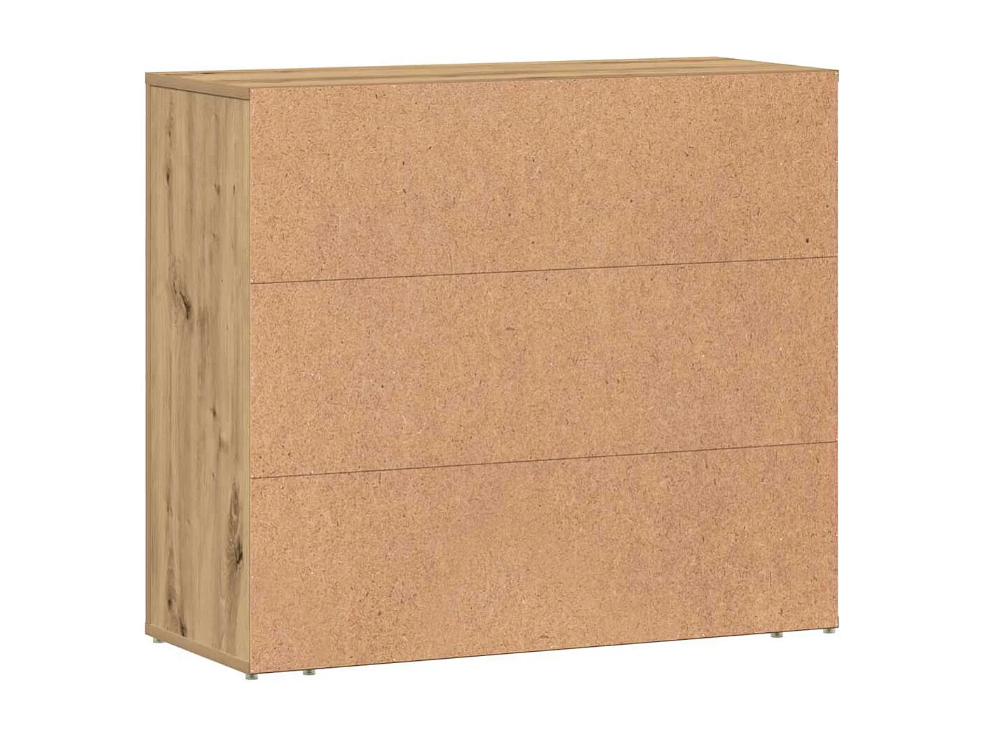 Buffet chêne artisanal 80x33x70 cm bois d'ingénierie