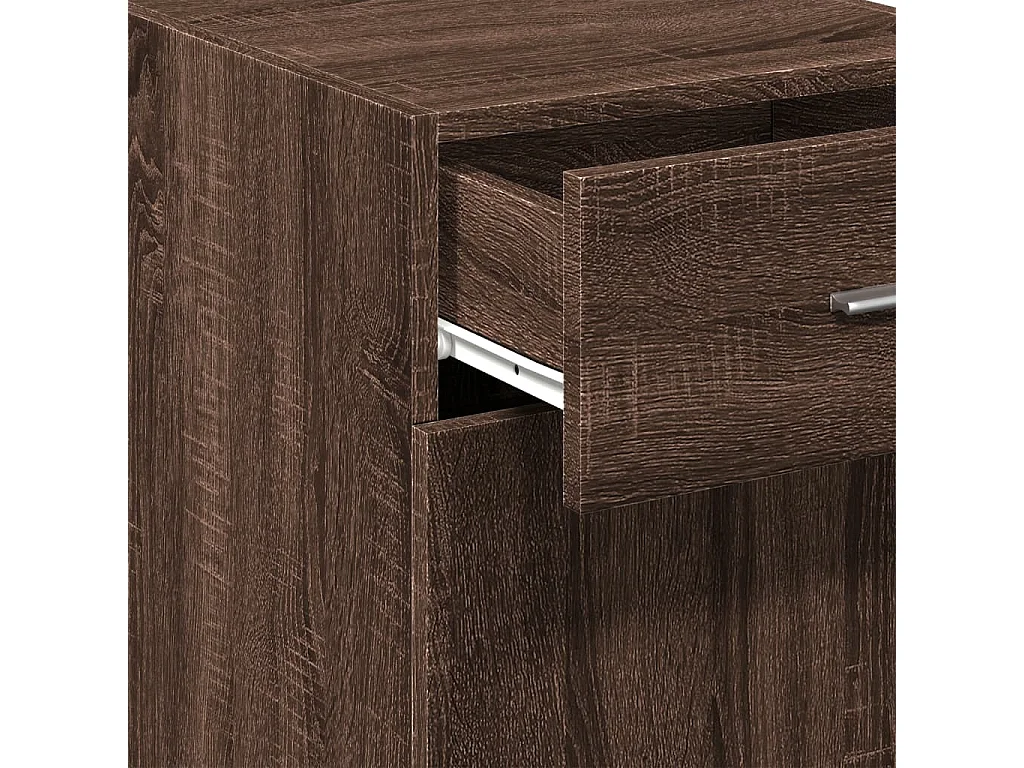 Credenza Rovere Marrone 40x42,5x93 cm in Legno Multistrato