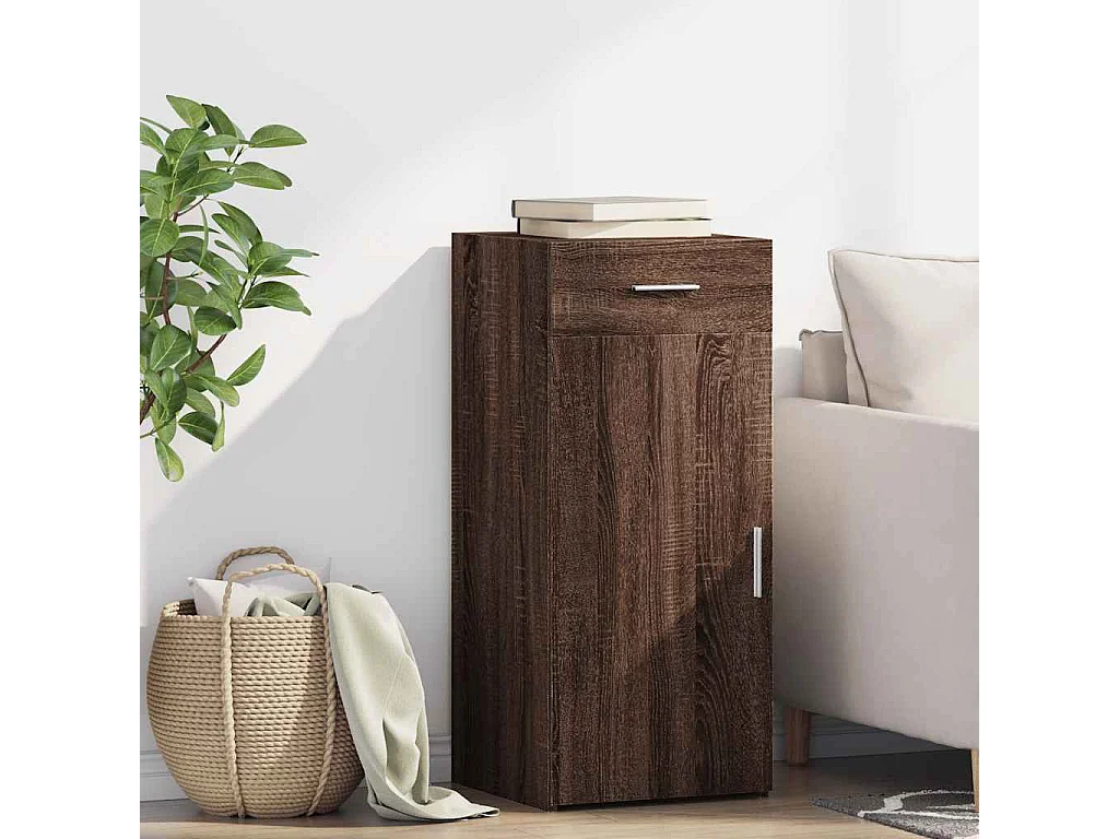 Buffet chêne marron 40x42,5x93 cm bois d'ingénierie