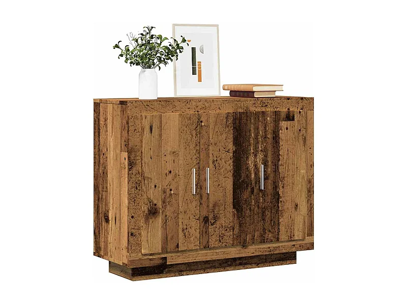 Aparador madeira velha 92x35x75 cm madeira trabalhada