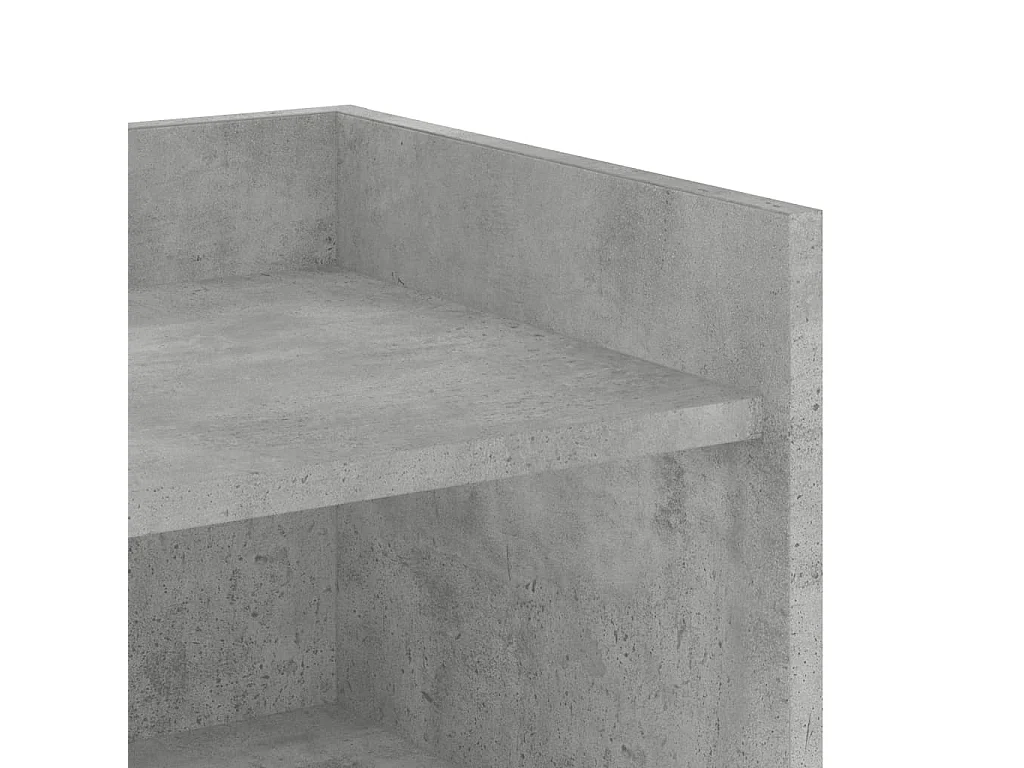Buffet gris béton 73,5x35x75 cm bois d'ingénierie