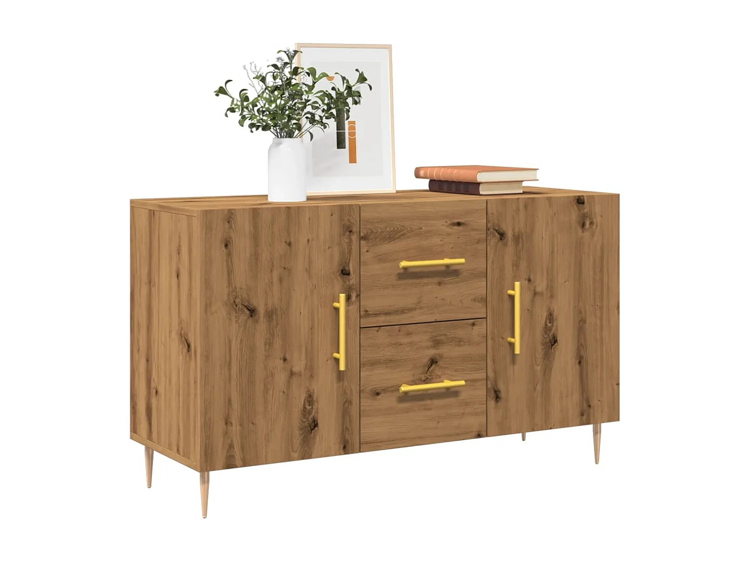 Sideboard Artisan-Eiche 100x36x60 cm Holzwerkstoff