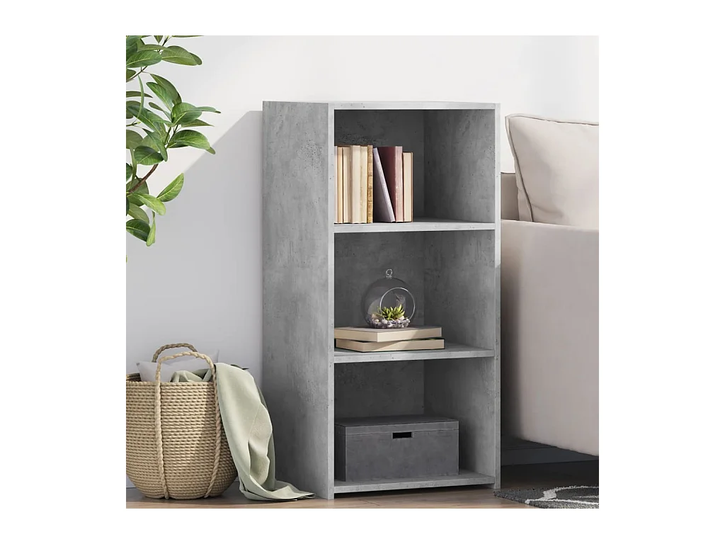 Dressoir 45x41x93 cm bewerkt hout betongrijs