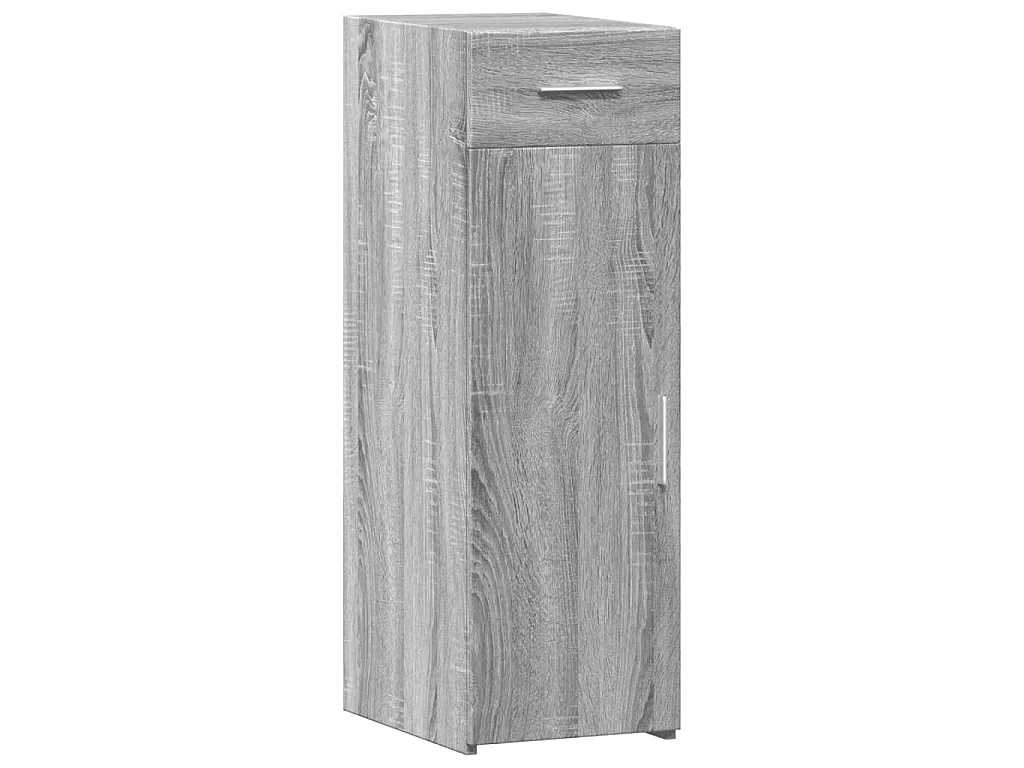 Dressoir 30x42,5x93 cm bewerkt hout grijs sonoma eikenkleurig