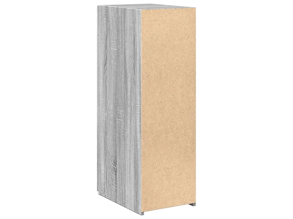 Dressoir 30x42,5x93 cm bewerkt hout grijs sonoma eikenkleurig