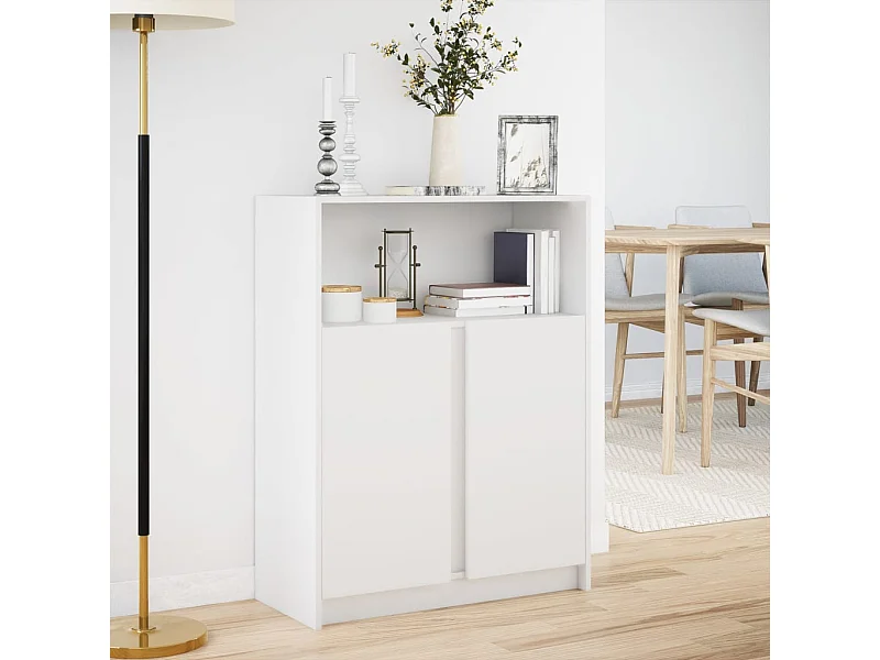 Aparador 77x34x100 cm madeira processada branco