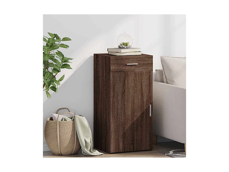 Sideboard Braun Eichen-Optik 45x42,5x93 cm Holzwerkstoff