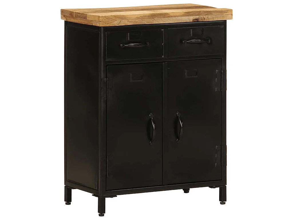 Aparador de madera maciza de mango 55x30x71 cm