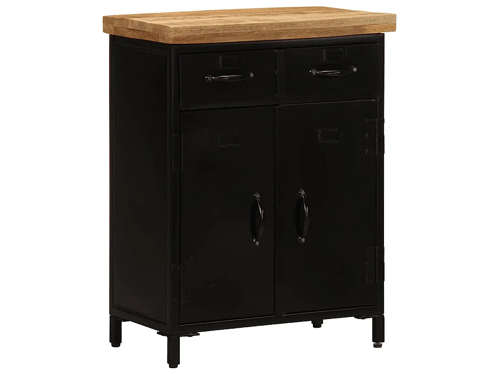 Aparador de madera maciza de mango 55x30x71 cm