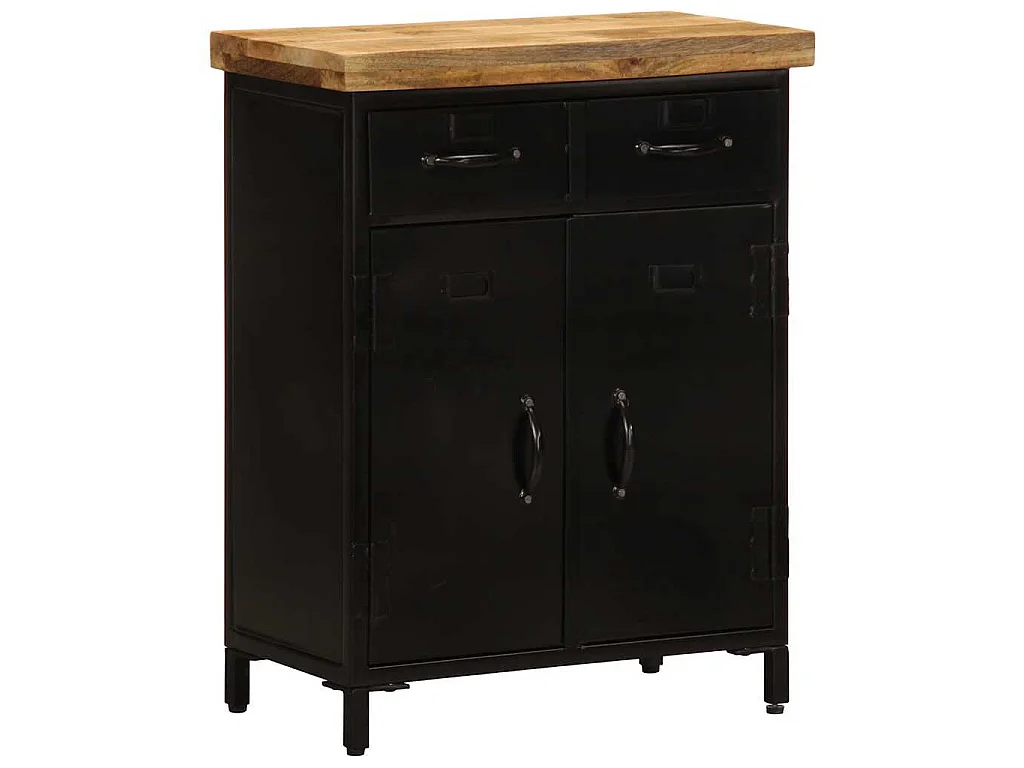 Aparador de madera maciza de mango 55x30x71 cm