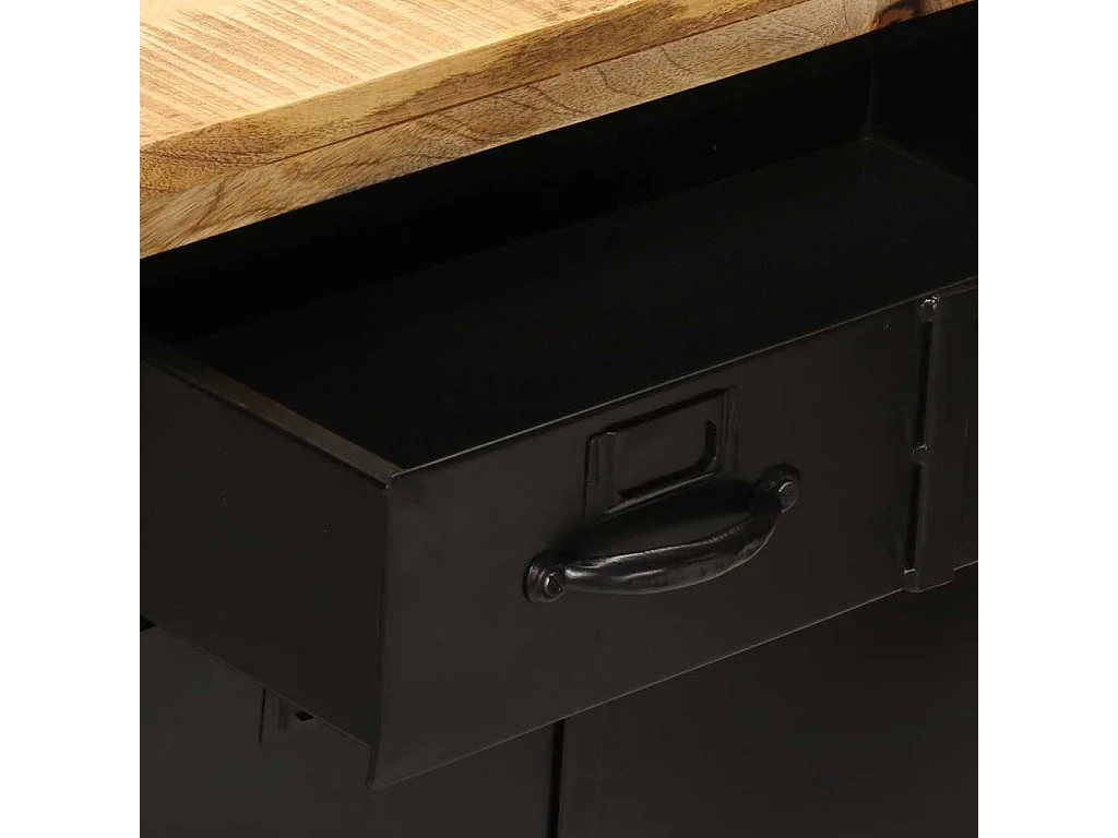 Aparador de madera maciza de mango 55x30x71 cm