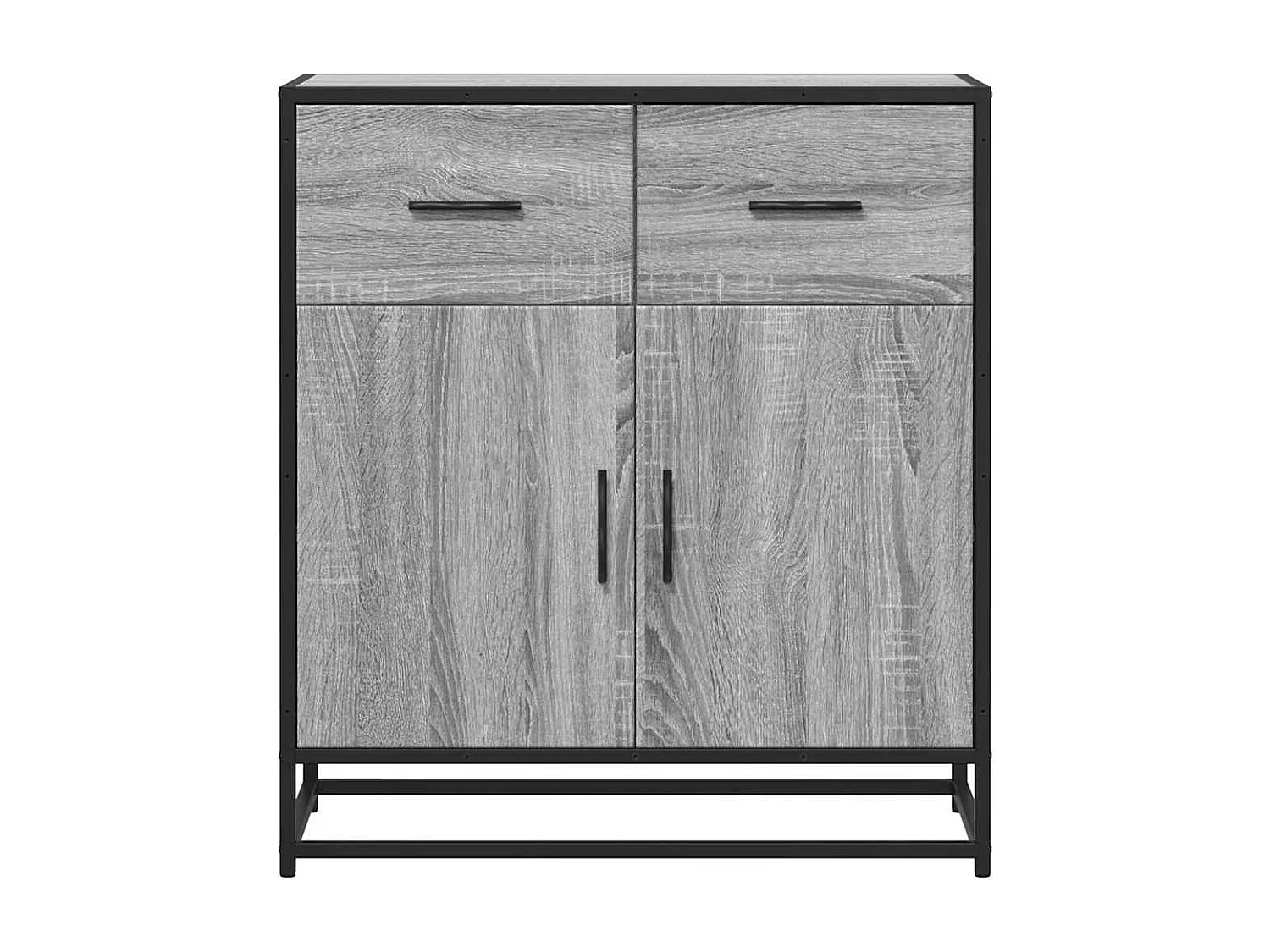 Buffet sonoma gris 68x35x76 cm bois d'ingénierie