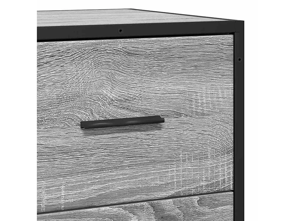 Sideboard Grau Sonoma 68x35x76 cm Holzwerkstoff