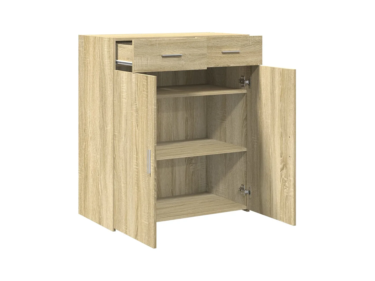 Buffet chêne sonoma 80x42,5x93 cm bois d'ingénierie