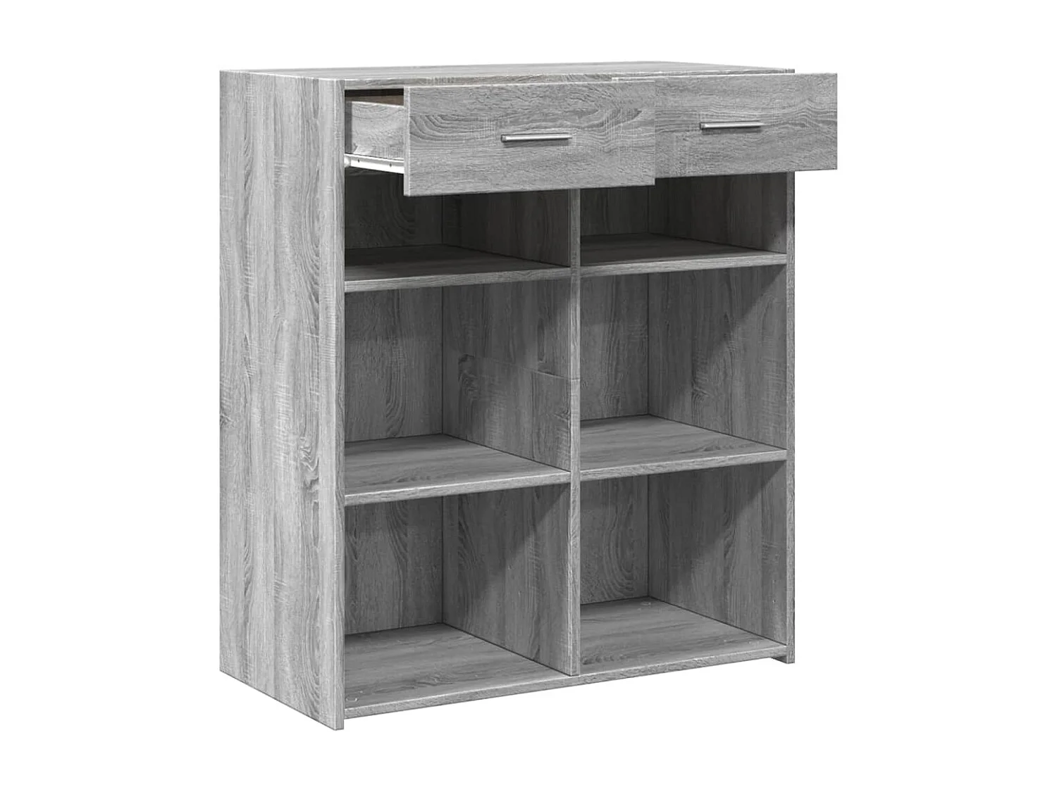 Sideboard Grau Sonoma 80x42,5x93 cm Holzwerkstoff