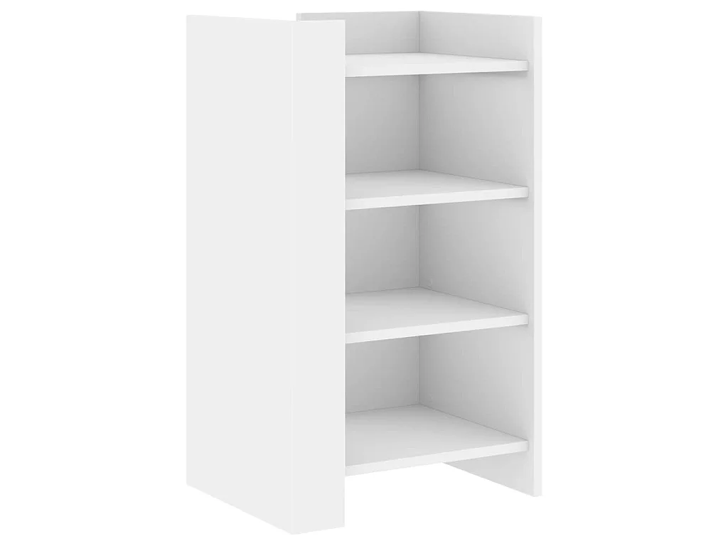 Buffet blanc 45x35x75 cm bois d'ingénierie