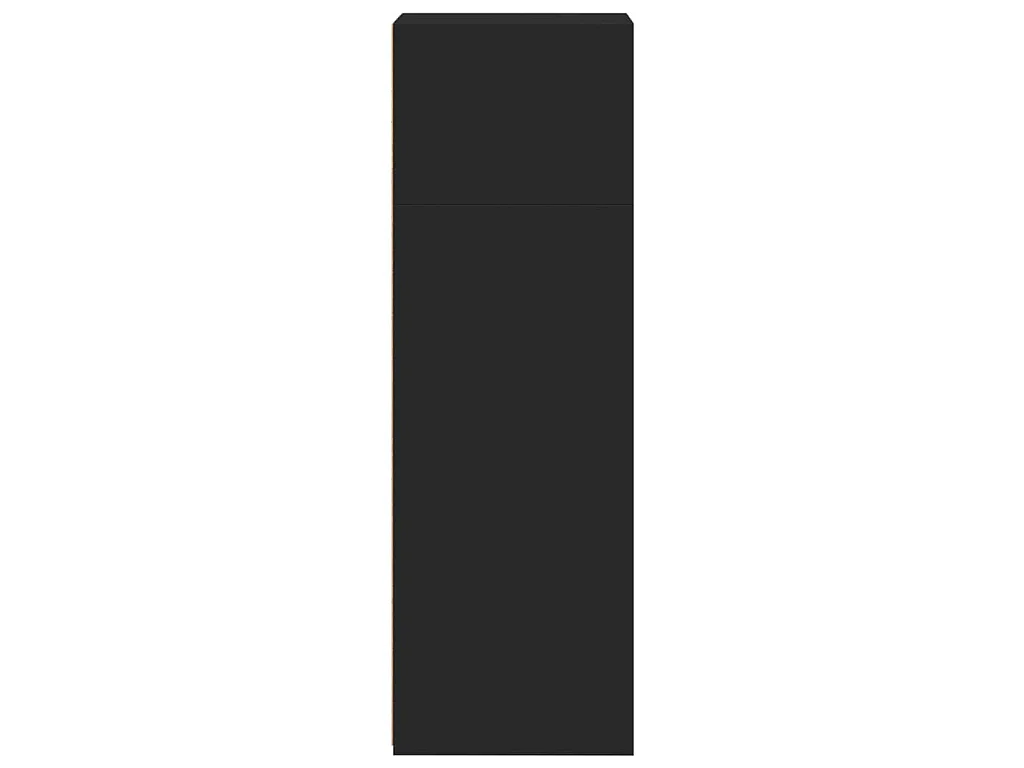 Buffet noir 40x41x124 cm bois d'ingénierie