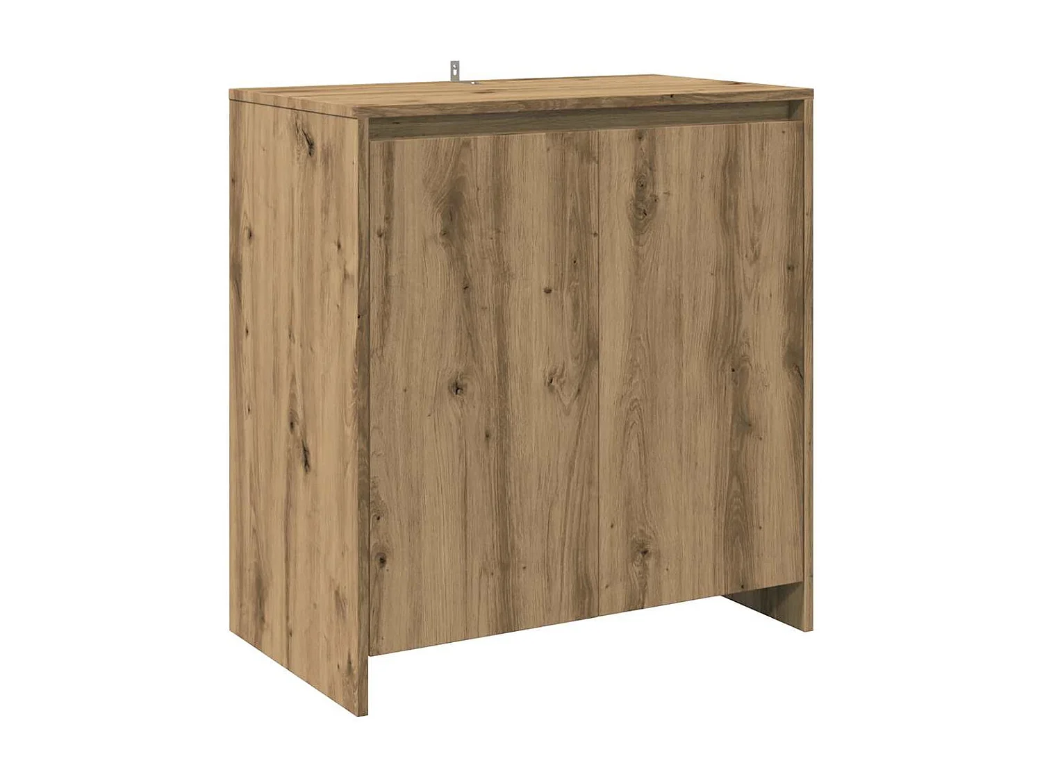 Buffet 2 pcs chêne artisanal bois d'ingénierie