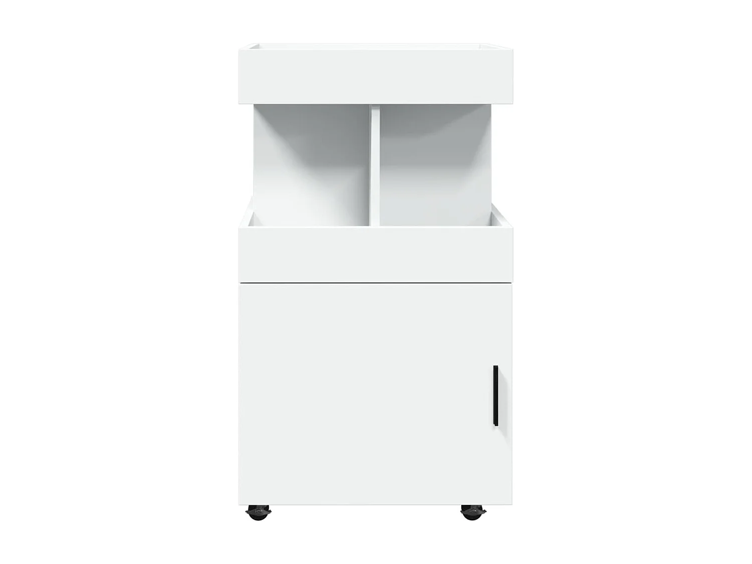 Carrinho de bar 50x41x89 cm derivados de madeira branco