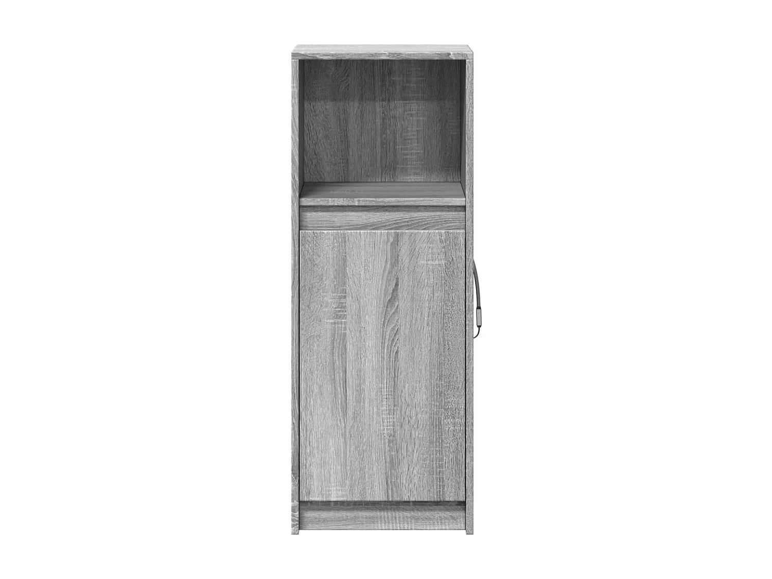 Dressoir met LED 38x34x100 cm bewerkt hout grijs sonoma eiken