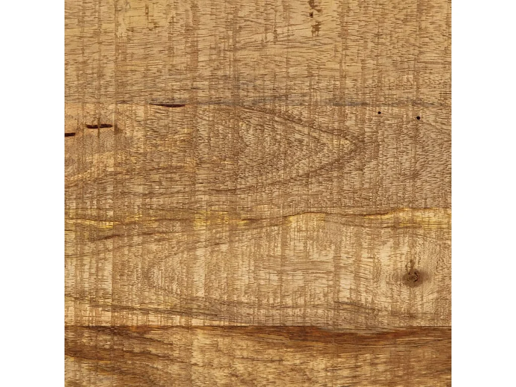 Buffet blanc et marron 55x30x73 cm bois de manguier solide brut