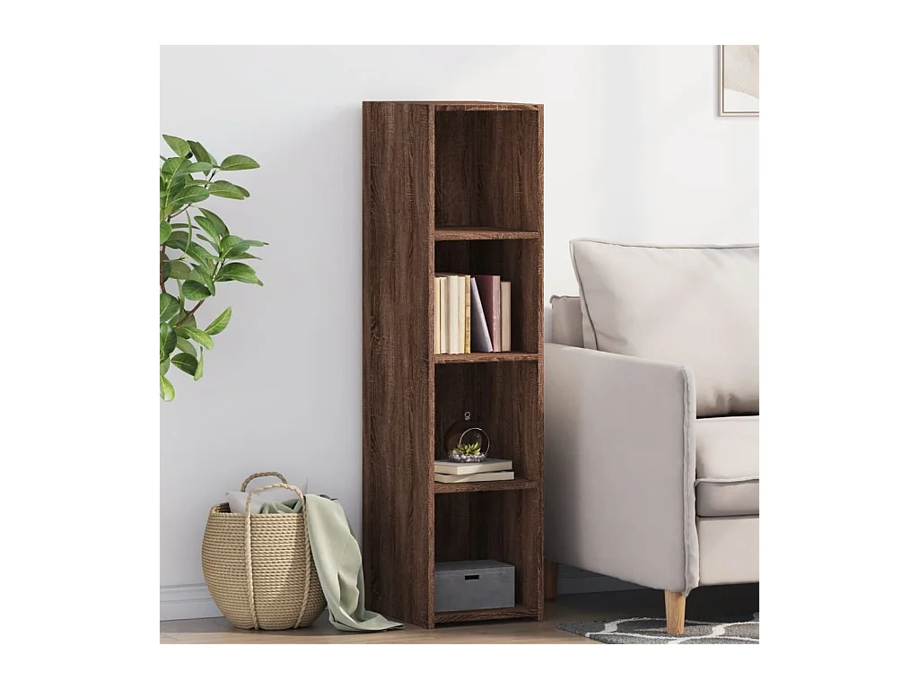 Buffet chêne marron 30x41x124 cm bois d'ingénierie
