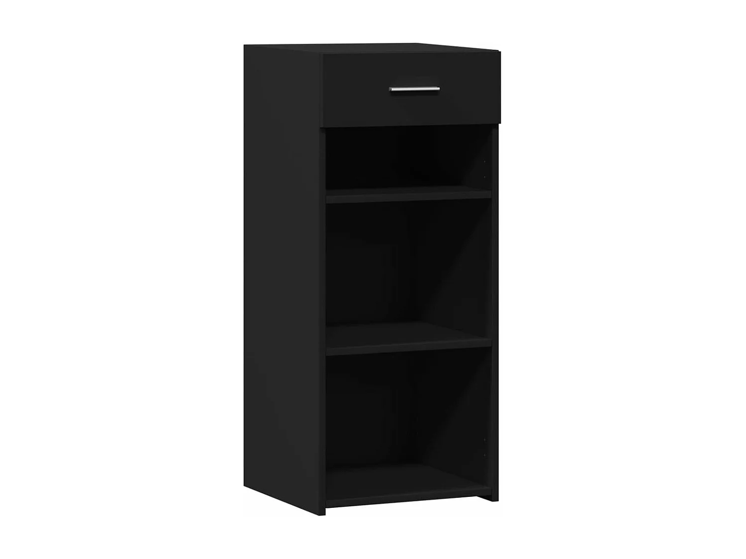 Aparador de madera de ingeniería negro 40x42,5x93 cm