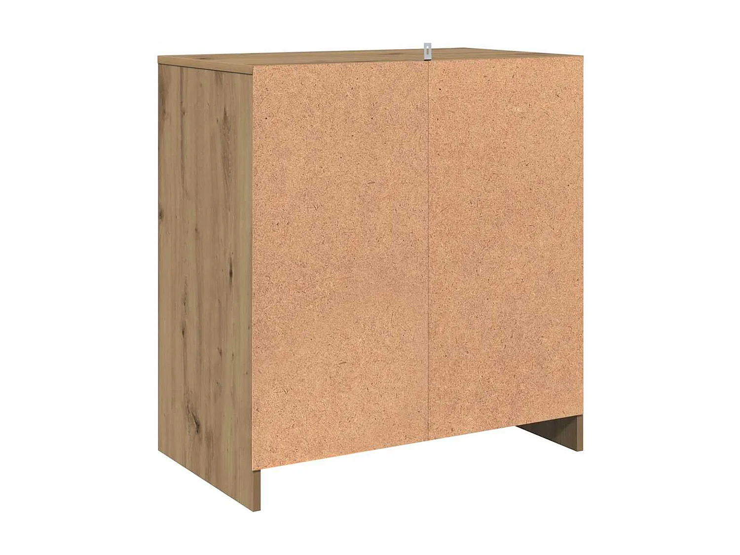 Dressoir 70x41x75 cm bewerkt hout artisanaal eikenkleur