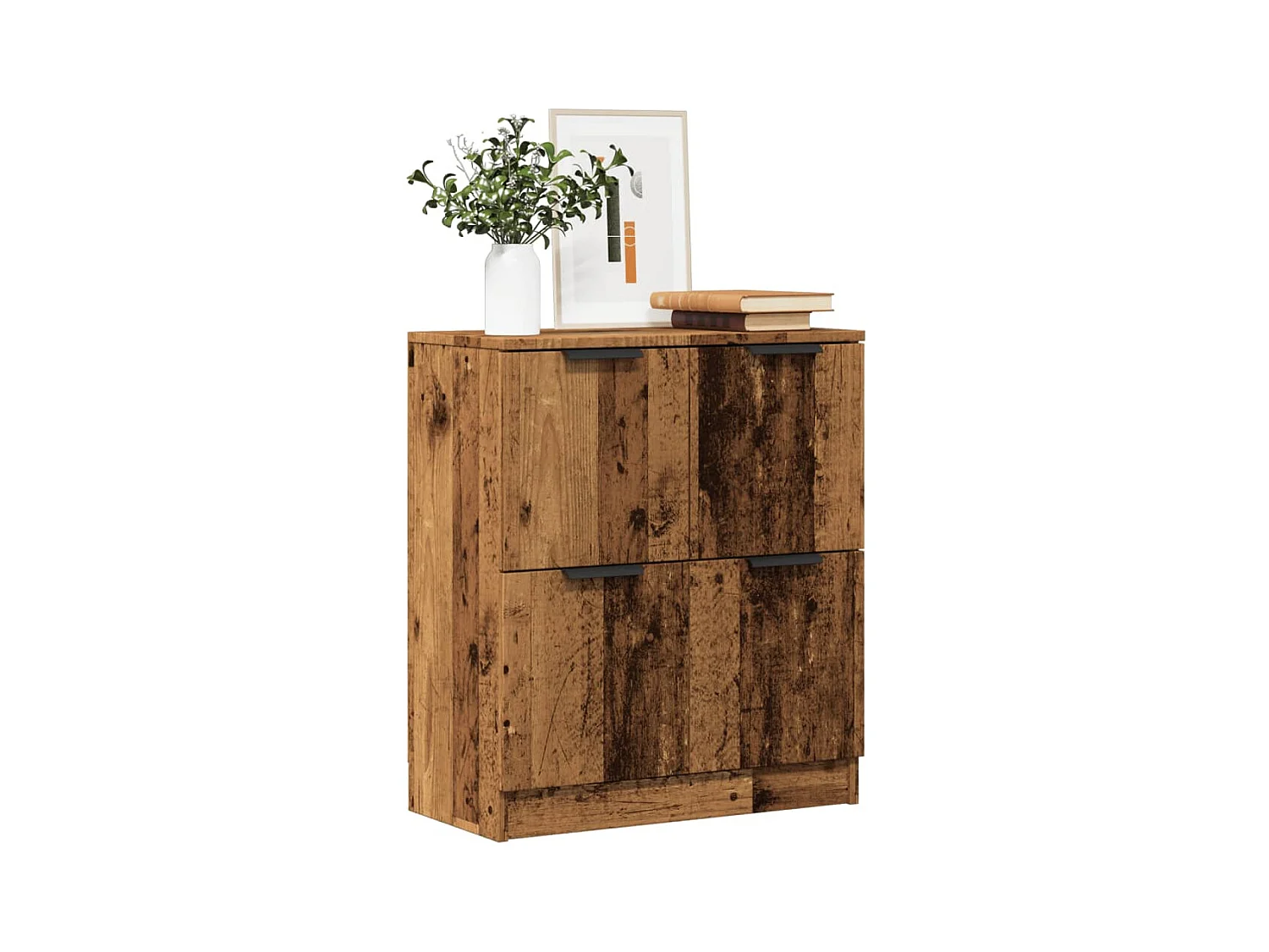 Buffet vieux bois 60x30x70 cm bois d'ingénierie