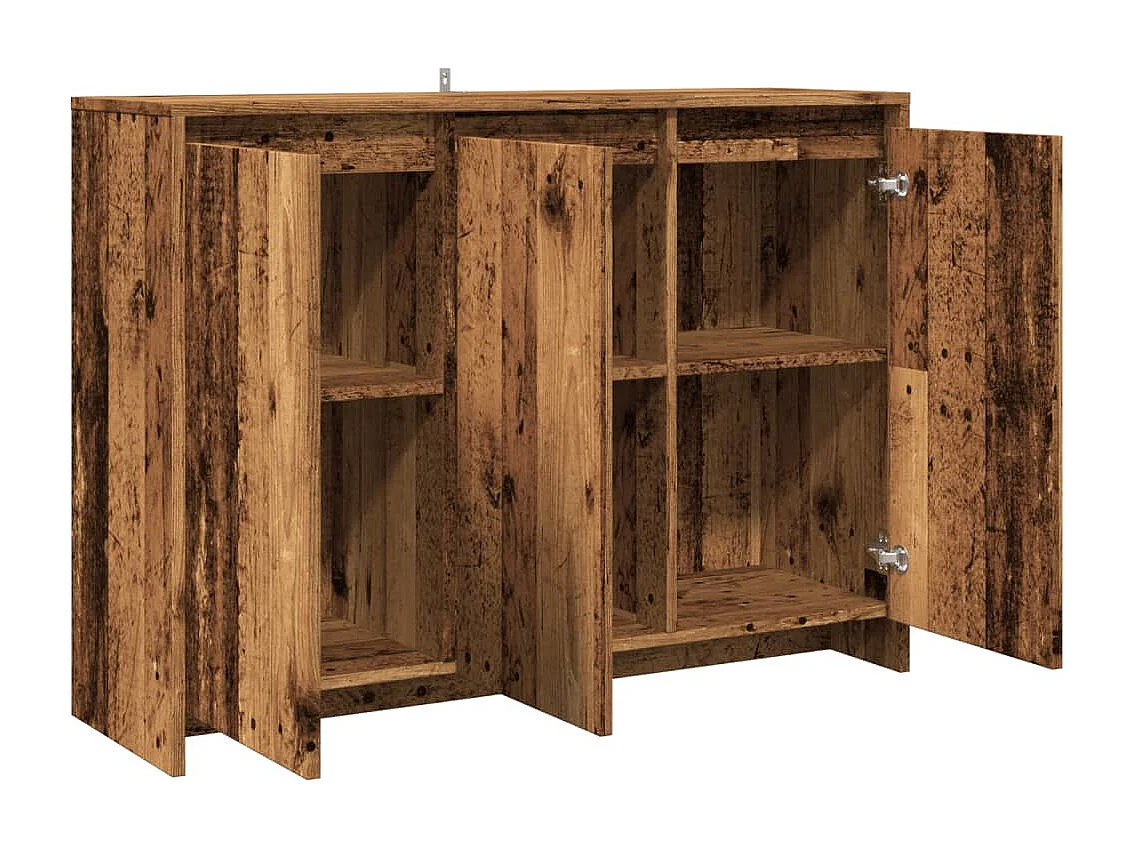 Buffet vieux bois 102x33x75 cm bois d'ingénierie