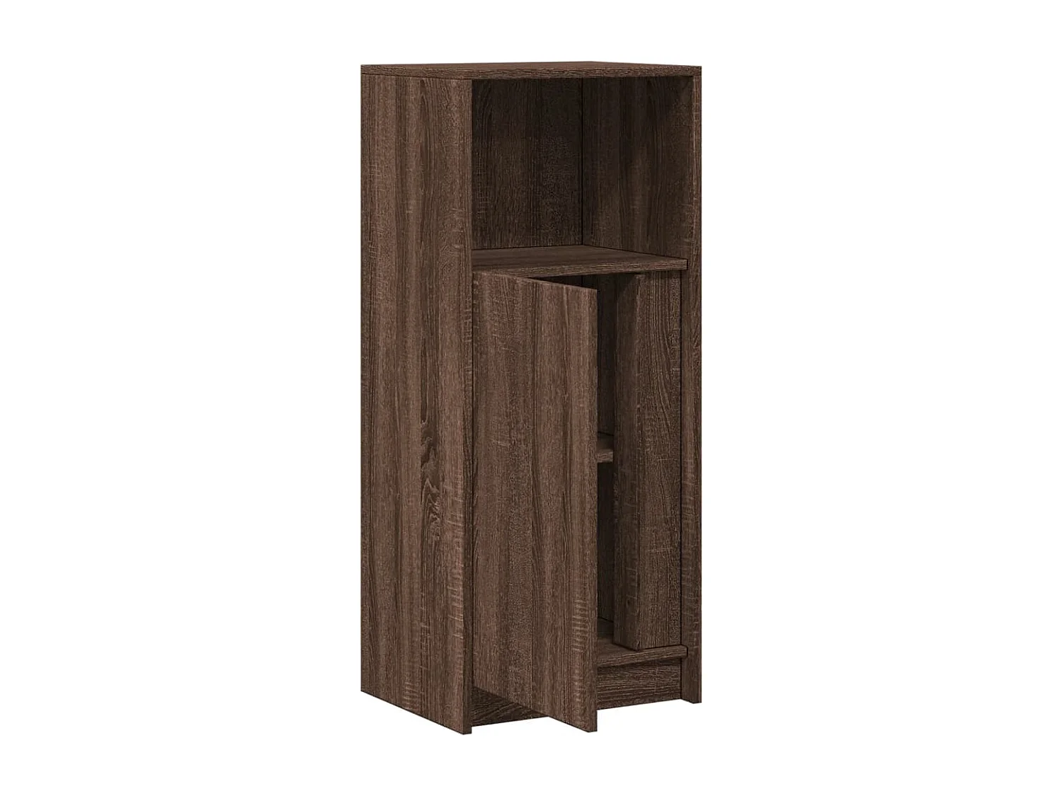 Dressoir met LED 42,5x34x100 cm bewerkt hout bruin eikenkleur