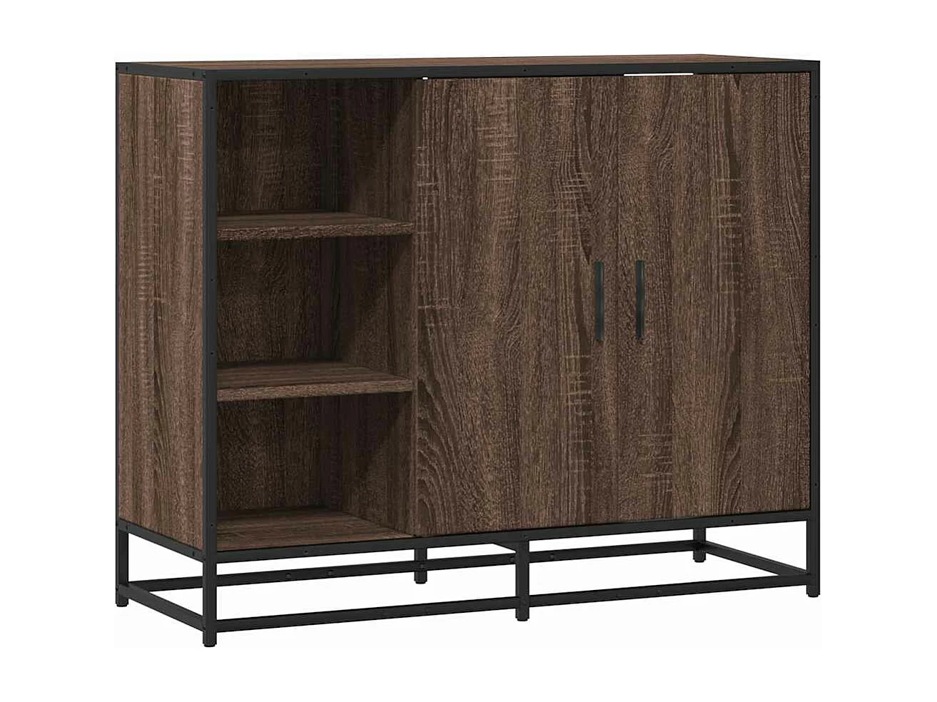 Buffet chêne marron 92x35x76 cm Bois d'ingénierie