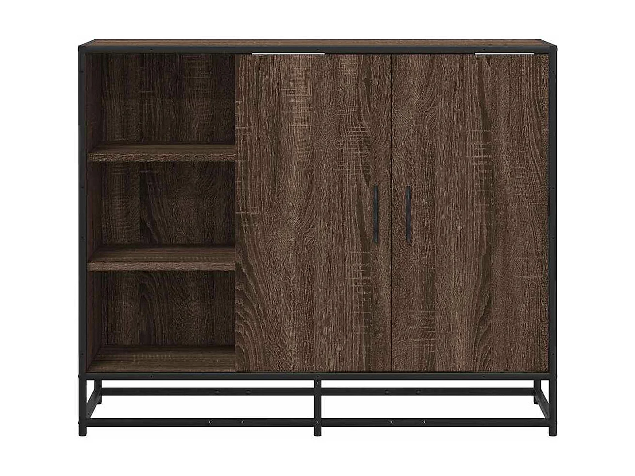 Buffet chêne marron 92x35x76 cm Bois d'ingénierie