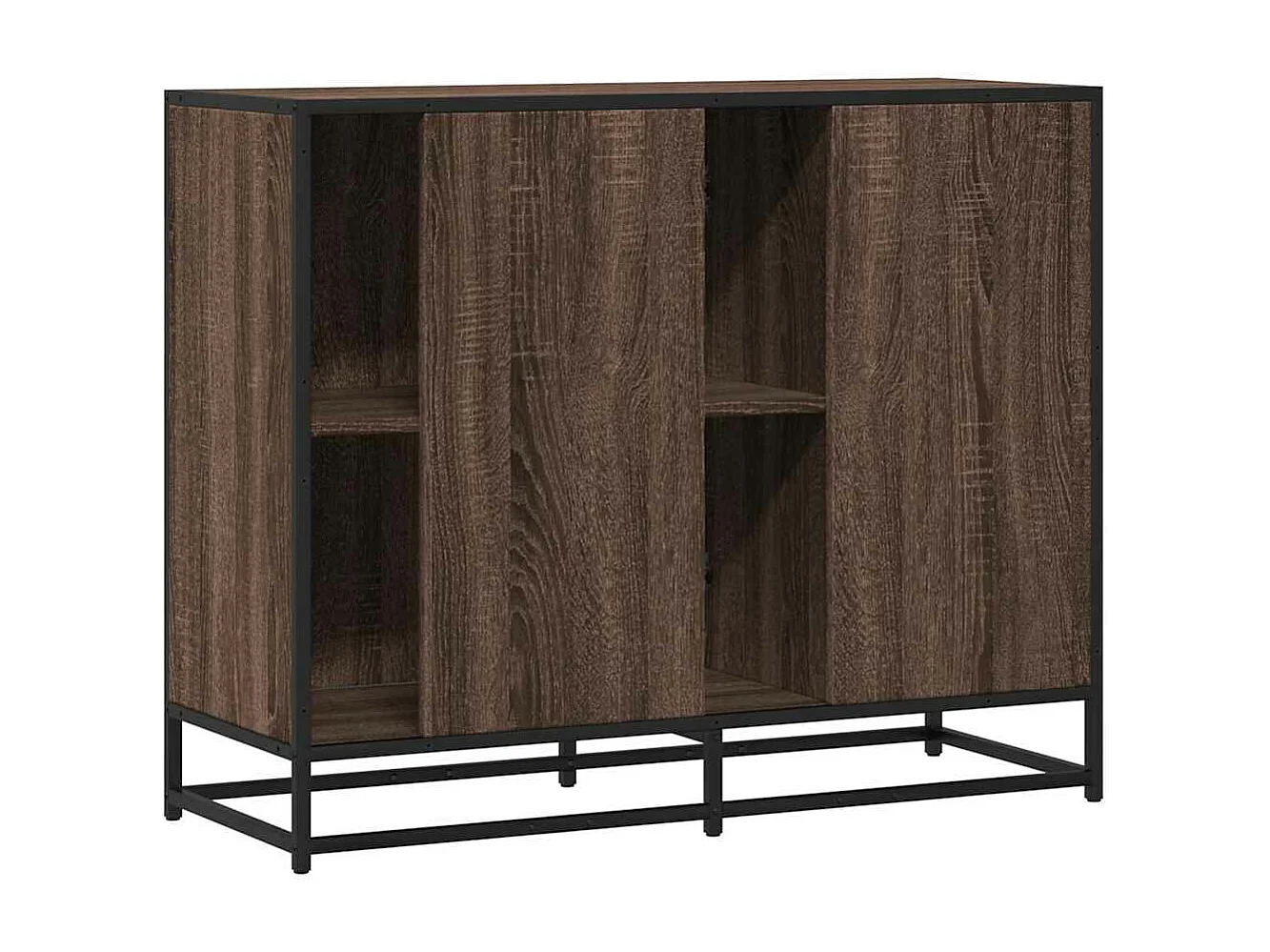 Buffet chêne marron 92x35x76 cm Bois d'ingénierie
