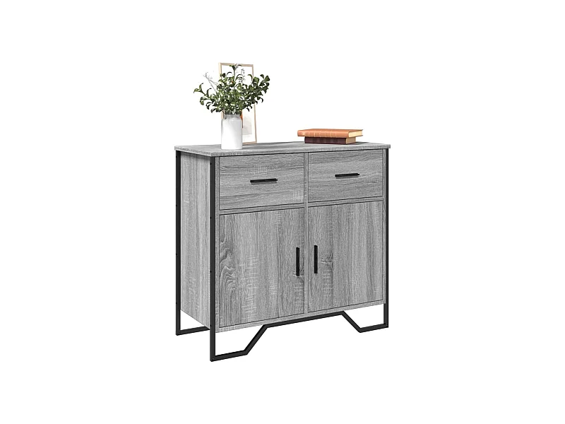 Buffet sonoma gris 79,5x35,5x74,5 cm bois d'ingénierie
