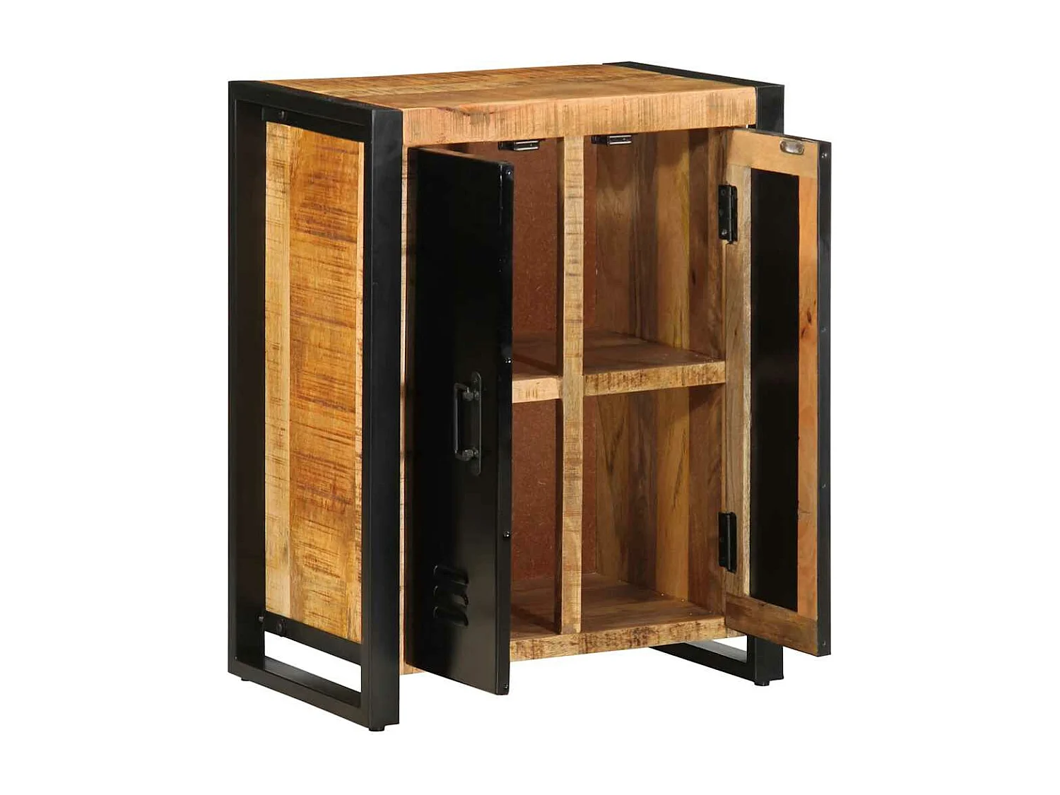 Buffet 55x35x70 cm bois de manguier brut massif