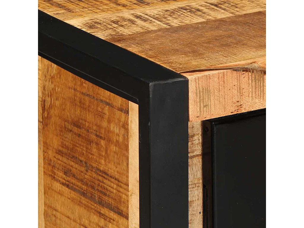 Buffet 55x35x70 cm bois de manguier brut massif