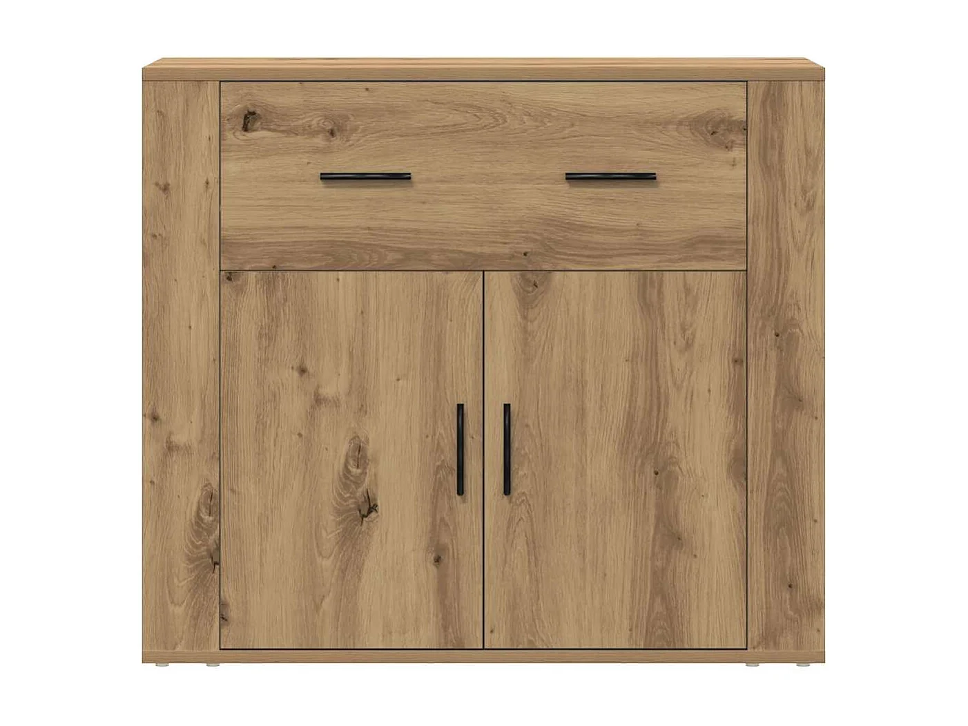 Buffet chêne artisanal 80x33x70 cm bois d'ingénierie