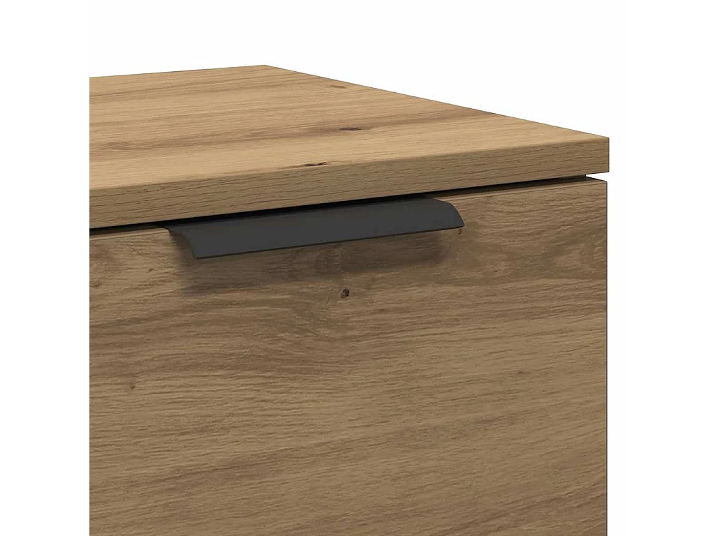 Buffet chêne artisanal 60x30x70 cm bois d'ingénierie