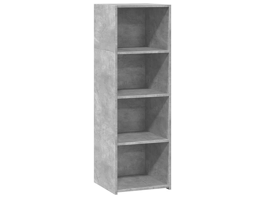Buffet gris béton 40x41x124 cm bois d'ingénierie