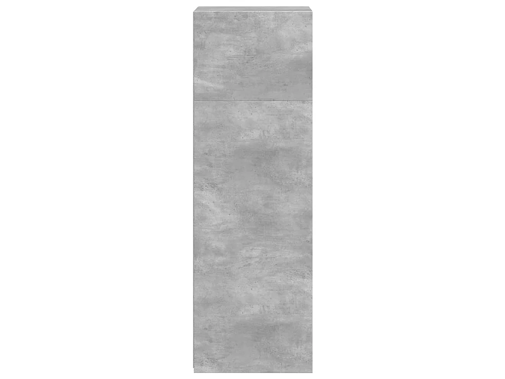 Buffet gris béton 40x41x124 cm bois d'ingénierie