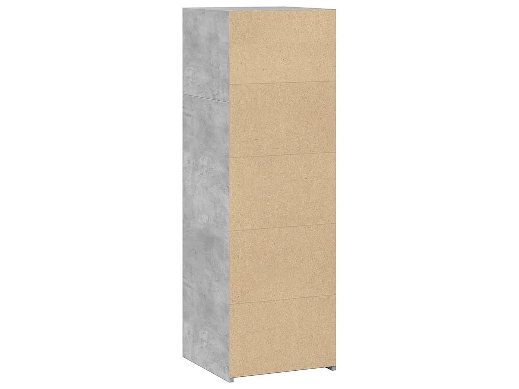 Buffet gris béton 40x41x124 cm bois d'ingénierie