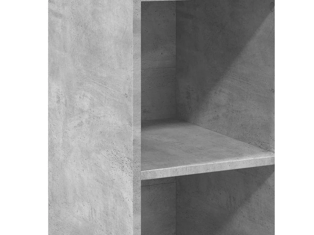 Buffet gris béton 40x41x124 cm bois d'ingénierie