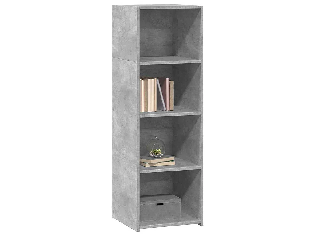 Buffet gris béton 40x41x124 cm bois d'ingénierie