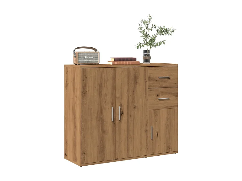 Sideboard Artisan-Eiche 91x29,5x75 cm Holzwerkstoff